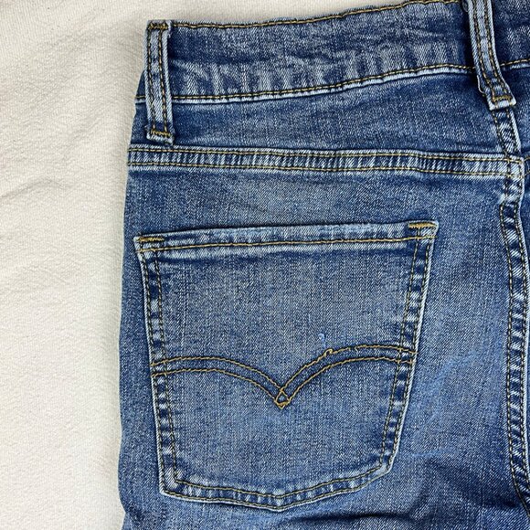 Levi's 510 Skinny Blue Jeans Size 16 Reg 28x30 Stretch Denim Adjustable Boys Kid - Picture 7 of 16